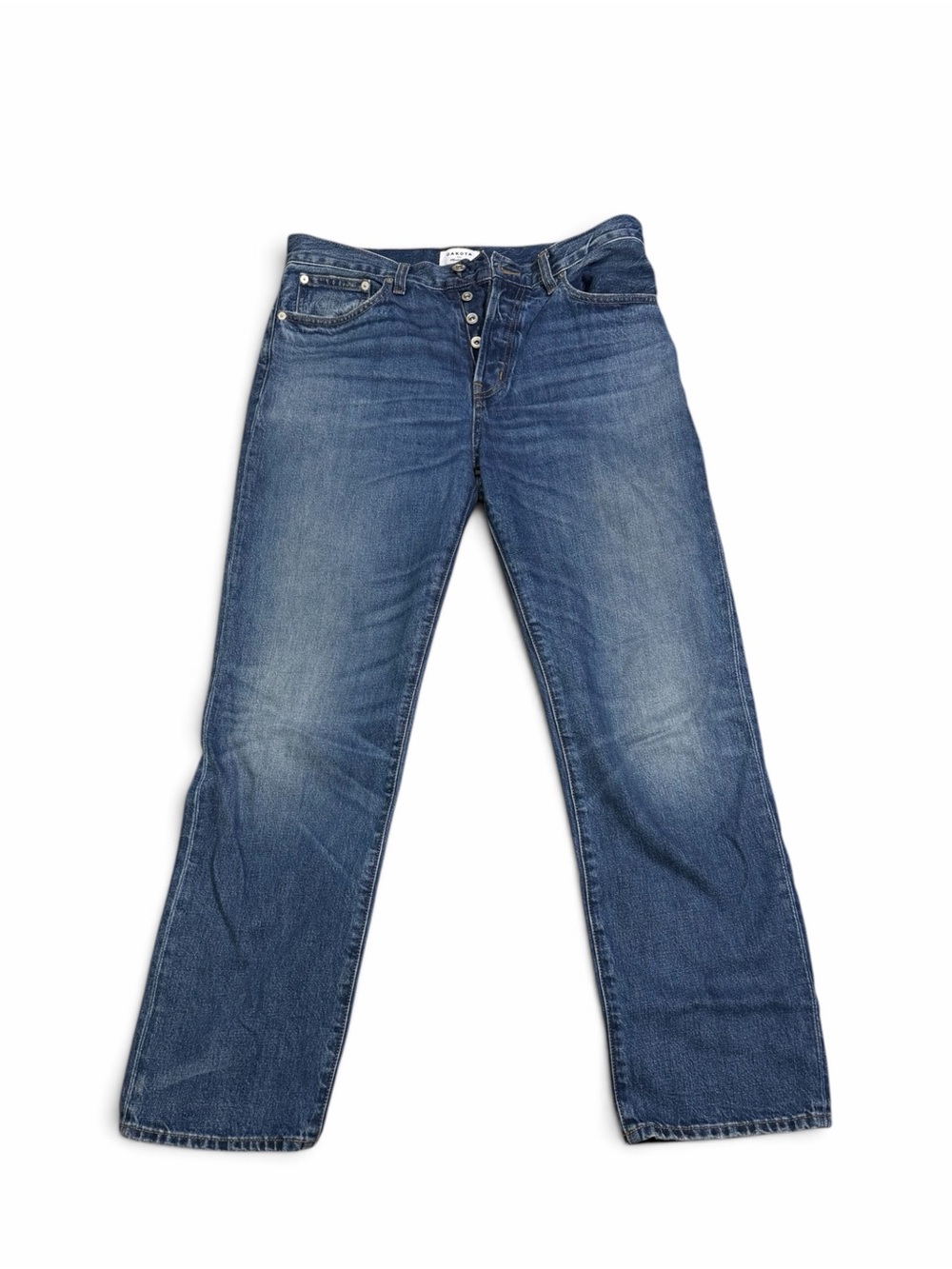 Madewell x Dakota Longline Straight Leg Jeans Button Fly Size 29